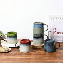 Large Ceramic Coffee Mugs, 20 - And Microwave Safe (Blue Green)-Holidaygift - Blue - View 7