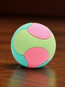 1 pezzo Giocattolo con superficie gommata e texture, elastico e durevole, adatto per il gioco o l'interazione con gli animali domestici, multicolore (rosa, verde, blu), visivamente vivace e accattivante, alta riconoscibilità, può essere utilizzato come giocattolo antistress (schiacciare e rilasciare la pressione) o giocattolo per animali domestici (masticare, lanciare), palla colorata versatile.