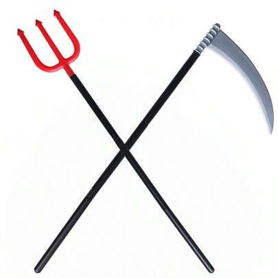 1 件塑料死神镰刀，4 节可拆卸万圣节道具