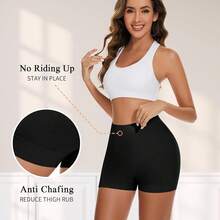 Slip Shorts For Women Under Dress,Boyshorts Panties Anti Chafing Shorts Smooth Shapewear Shorts - Grey - View 5