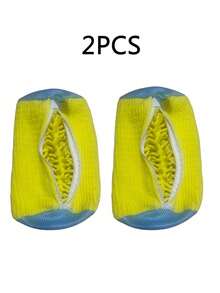 1/2PCS Washing Machine Shoe Bags, Reusable Microfiber Washing Shoe Bags, Invisible Zipper Washing Machine Shoe Bags For Sports Shoes, Mesh Shoe Washing Shoe Bags, Washing Shoe Bags, Washing Machine Shoe Net With Zipper To Protect Shoes From Damage - Multicolor - View 13