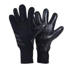 1 par de guantes de portero de fútbol, guantes protectores de dedos para partido de fútbol, antideslizantes, transpirables, suaves y resistentes al desgaste para entrenamiento