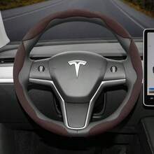 Hocasen 2pcs/3pcs Set Anti-Slip Velvet Segmented Steering Wheel Cover, Suitable For Tesla Models, Compatible With Round And D-Shaped Steering Wheels, Fit For Model 3, Model Y, Model S, Model X, Cybertruck, Semi, Roadster And More - one-size - View 28