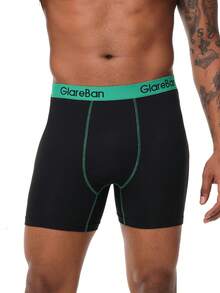 5pieces Set Mid-Long Boxer Shorts Men Hight Quality Underwear Male Underpants For Men Homme Boxershorts Slips Soft Panties Brand Briefs - 黑色 - 查看 10