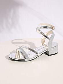 Women's New Summer French Style Strap Fashionable & Comfy Open-Toe Chunky Heel Sandals