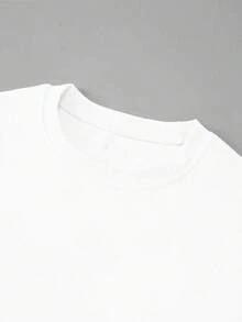 PLAYERA DE DAMA  LISA  MANGA CORTA CUELLO RENDONDO PARA ESTE VERANO IDEAL PARA GYM O CASUAL - Blanco - Ver 4