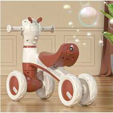 Kinder Laufrad Alpaka 4-Rad Balancierwagen, Lauflernrad für Kleinkinder 1-3 Jahre Laufhilfe