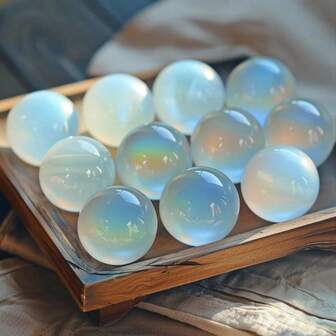 1 szt. Kula Opalite, Kula Opalite, Kryształowa Kula, Kryształy Lecznicze, Kula Lecznicza, Kula Czakry, Rzeźba Headmade