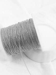 5m/1m/Pack Steel Chain Bulk, Suitable For Silver/Rose Gold O-Shape Flat Chain 1mm/1.5mm/2mm/2.5mm Necklace DIY Jewelry Supplies (Consumable) - Chain - View 13