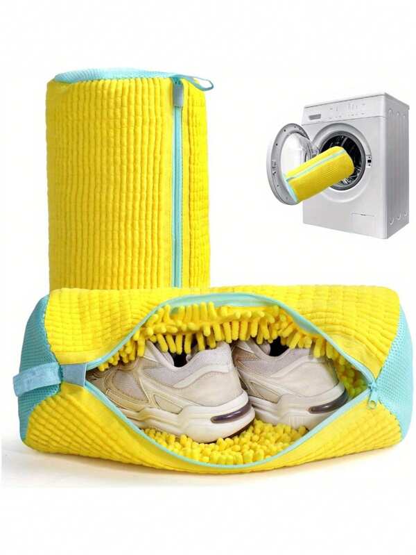 1 pieza Bolsa para zapatos para lavadora, bolsa de malla para lavar zapatos, apta para lavadora, bolsa holgada para lavar zapatos, bolsa para lavar zapatos en lavadora, bolsa antideformación para zapatos, herramienta para lavar zapatos