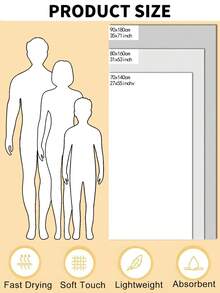 1pc,Quick-Dry Absorbent Towel Set - Suitable For Camping, Spa, Beach Ultra Soft, Durable And Easy To Clean (Perfect For Mexican Beach!