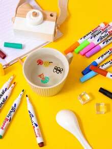 8/12/24pcs Magical Water Painting Pen Set With Large Capacity Pen And Spoon,Colorful Markers For Whiteboard Drawing