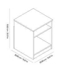 Room Decor  Home Decor  Open Shelf Nightstand, Set Of 2, White