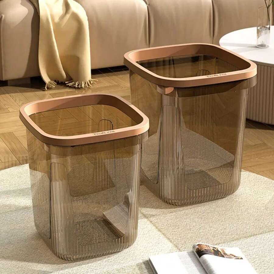 Cubo de basura minimalista sin tapa, estante para basura, cubo de basura de cocina, cubo de basura doméstico, cubo de basura de hotel - B X - Ver 1