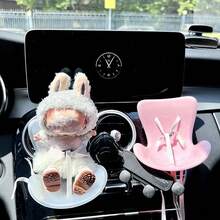 Mini Doll Seat For Labubu Doll Seat Car Ornament Car Air Aromatreatment Decoration Accessories With Fixed Decorative Clip Fits All 18cm Doll Gift - Multicolor - View 6