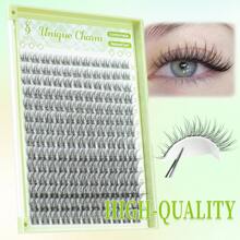 Natural Lash Clusters Wispy Cluster Eyelash Extensions 154pcs Individual Lashes 10-16mm C-Curly DIY Lash Extension Natural Look Soft Thin Band Cluster Lashes - W100 - View 2