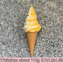 Plastic Simulation Model Prop Decoration Double Colors DIY Ice Cream Faux Cone Waffle 17cm 6.7inch Display Video Show