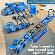 سيارة شاحنة كبيرة محولة قابلة للإطلاق، لعبة سيارة معدنية لعبة للأطفال، هدية للصبية، لعيد الميلاد/عيد الميلاد، من عمر 3-9 سنوات