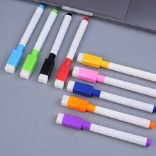 8 Color Dry-Erase Markers With Magnetic Erasers, Suitable For Office Whiteboard, Calendar, Refrigerator, Creative Holiday Gifts School Supplies,Back To School