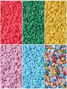 Non Natural Colored Decorative Stones Suitable For Gardens And Homes -0.6-0.9 Cm, Multi-Color Stones (Red, Green, Blue, Yellow, Pink, Mixed Colors) Suitable For Indoor Plants, Outdoor Landscapes, And Holiday Decorations - Perfect For Terraces, Potted Plants, Bathrooms, Aquariums, And Micro Landscapes, Holiday Decorations | Natural Appearance | Beauty, Garden Decorations