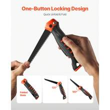 Keyhole Saw, 5 In Foldable Saw With Soft Grip Handle, Folding Drywall Saw With Triple Ground Teeth And Sharp Tip, For Drywall, Wood, PVC Pipes, Cement Board, Thin Sheets, Wall Panels - 5 In - View 3