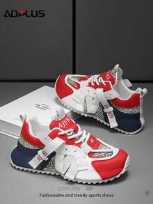 AoPlus Men's Must-Have Outdoor Adventure Sports Shoes - Slip-Resistant, Durable, Lightweight & Comfortable, All-Season Versatility For Unstoppable Exploration - Đỏ và xanh - Xem 4