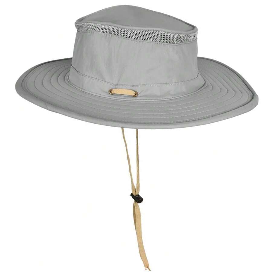 Solaris Fishing Hiking Hat Men, Hat Wide Brim Boonie UPF 50+ - Grey - View 1