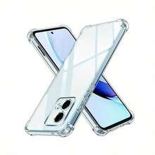 1 件透明手机壳适用于 Moto、OnePlus、Nothing 系列，简约纯色手机保护套，轻巧防摔 TPU 外壳（军用级防摔保护）防水防震防刮 - 無色 - 查看 1