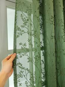 1pc Linen Modern Linen Gauze Curtain - Japanese Linen Style, Rod Pocket Design, Suitable For Living Room And Bedroom - Sheer And Light Filtering Curtain, Living Room Curtain, Bedroom Curtain (180g Fabric Weight)