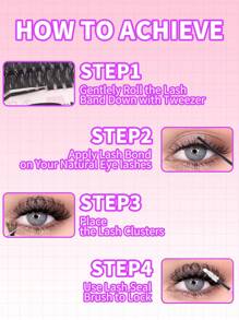 408/216/192pcs/DIY Mink Eyelash Extensions, 80D/100D Fluffy Individual Lash Extensions For Volume, 5D Effect 0.07mm Curly Dramatic Eyelash Extensions 8-16mm Mixed Tray, Makeup Tools, Bulk Personal Lash Extensions Suitable For Daily Makeup And Role Play, Reusable