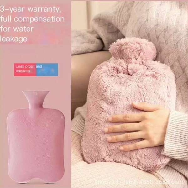 PVC Hot Water Bottle, Warm Water Bag, Fillable Hand Warmer
