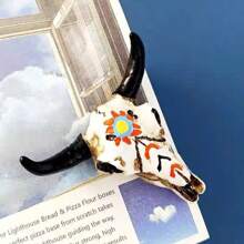 European And American Style Creative 3D Ox Head Resin Fridge Magnet, Retro Home Decor For Living Room Foyer, Holiday Decoration, Fridge Magnet Souvenir Collection Gift
