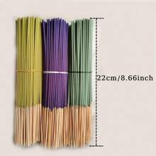 60pcs/120pcs Essence Of Summer: Lavender + Sage + Lemongrass Natural Incense Sticks, Home Decor, Tea Room & Hotel, Suitable For Meditation & Sleep Aid, Elevate Mood & Relaxation, Ideal Holiday Gift