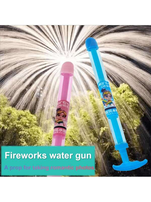 1pc Pull-Type High Capacity Water Gun, Fireworks Water Gun Toy For Pool Party & Water Festival
