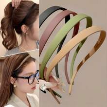 Set Of 2 Women Zig Zag Black Plastic Sharks Tooth Hair Comb Headband Fashion Women Leopard Hairbands Hair Accessories For Daily,Hairband,Hair Hoop Headbands