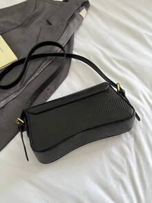 Women's Fashionable Casual Shoulder Bag - Black - View 8