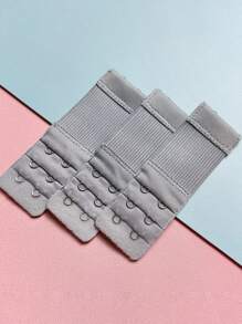 3pcs 2-Hook Bra Strap Extenders, Comfortable Adjustable Bra Straps, No Bra Appearance, Women's Underwear And Lingerie Accessories, Soft Adjustable Bra Extenders, White And Beige - Comfortable Fitting 2-Hook Design, Enhanced Support, Breathable Polyester Fabric