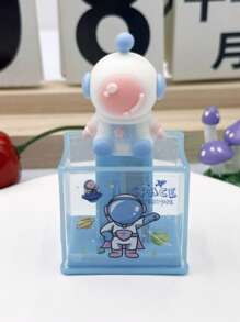 1pc Cartoon Design Compact Hand-Cranked Pencil Sharpener, Stainless Steel Blade, Safe And Convenient For Student Supplies, School Supplies,Back To School