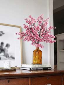 1PC/3/6PCS Artificial Flower Bouquet Babysbreath Wedding Decoration, Fake Plants Room Decor Fall Decor Fake Flowers Garden Autumn Decor Centerpieces Home Vase Decoration, Dining Room, Bedroom, Bathroom Decoration, Valentine's Day, New Year Decoration, Outdoor Garden Flower Arrangement, Shooting Props, Windowsill Flower Arrangement