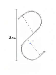 S Hooks For Hanging, Metal S Shaped Hook Heavy Duty Hanging Hooks For Pot Rack, Pans Plant, Towels, Jeans, Closet, Clothes, Hats, Cups In Kitchen, Bathroom, Bedroom And Office