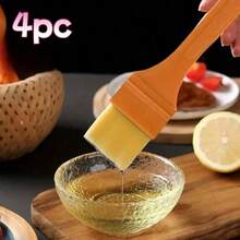 耐热涂油刷，适用于烘焙和烧烤，不脱落刷毛，烘焙油刷，硬毛，扁平烤架和面包涂油刷，细黄色鬃毛刷，适用于烘焙、厨房用具、家庭和户外使用，易于清洁，无异味，触摸时不烫手，适用于户外和室内烧烤（颜色和款式可能有所不同） - 彩色 - 查看 13