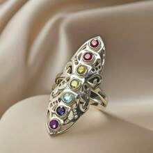1pc New Stylish Vintage Luxury Fairy Ring, Suitable For Daily Wear And Parties