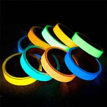 Nastro fluorescente che brilla al buio, luminoso e durevole, nastro luminoso per Ognissanti, decorazioni notturne, sport all'aperto e segnalazioni, forniture scolastiche, rientro a scuola