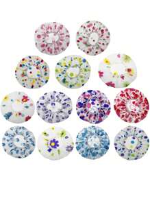10pcs/5pcs/3pcs Double-Layer Shower Cap, Hair Mask Cap, Waterproof Bath Cap, Oil-Proof Hat, Shampoo Cap, Shower Bathing Cap, Waterproof & Thickened Home Bathroom Decor Fall Decor