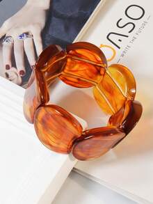 1 件波西米亚彩色弹性手链，女士海滩度假休闲派对礼物 - 多彩手鍊 - 查看 28