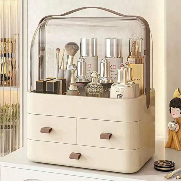 High-End Large Capacity Makeup Organizer Box, Dresser Drawer Storage Rack For Cosmetics And Jewelry