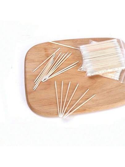 1000 szt./500 szt. Dwugłowy drewniany patyczek do wycierania lakieru do paznokci, mała końcówka, dwugłowy, narzędzia do tatuażu brwi, około 100 szt./opakowanie