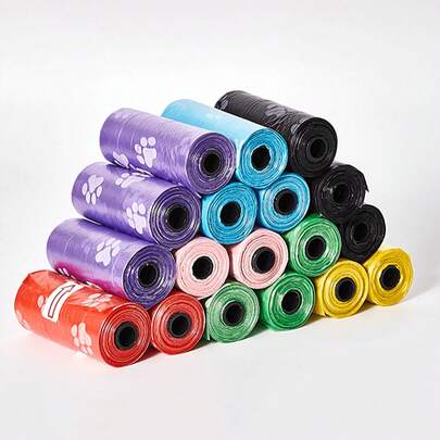 PETSIN Bộ 750/600/450/300/150 túi đựng chất thải cho chó, tiện dụng, dùng để vệ sinh, túi đựng rác ô tô, túi đựng rác nhỏ, túi thay thế túi đựng rác, túi đựng rác cho thú cưng, túi đựng phân chó, túi đựng chất thải thú cưng chống rò rỉ, dùng cho chó đi dạo ngoài trời, túi đựng phân chó ngoài trời.