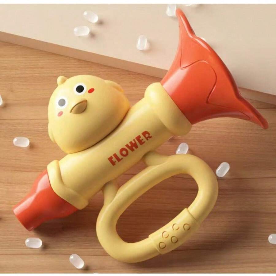 儿童迷你卡通喇叭玩具 音乐吹奏玩具 迷你乐器玩具 可爱小鸡花朵造型 宝宝可以吹奏的迷你口琴 培养音乐技能 万圣节圣诞节各种节日送给宝宝的精美礼物