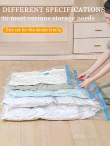 طقم من 6 أكياس تفريغ سفر شفافة للضغط ،أكياس تخزين موسمية ،أكياس تخزين الملابس والبطانيات ، أكياس ذات حيز تخزيني يمكن لفها للسفر ، أساسيات السرير للأطفال في رحلات البواخر ، سحاب سميك مقاوم للانفجار ، تخزين وتنظيم الملابس والبطانيات المنزلية اليومية